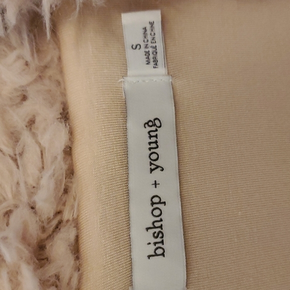 Anthropologie Bishop + Young Pink Fuzzy Jacket Size Small - Picture 5 of 8